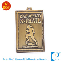 China Customized X-Trail Publicity City Running Copper Stamping Medal